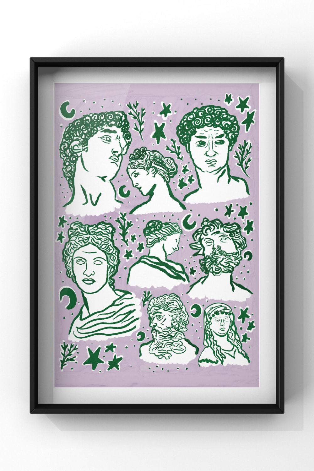 Hello Melody-Greek Gods Baskısı-Duvar Dekorları-2-roqelvaxirum.shop