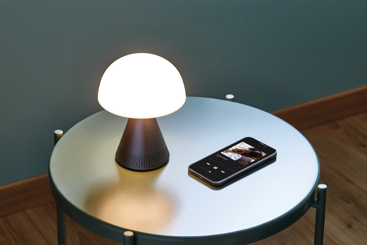 Lexon-Mina L Led Lamba Ve Bluetooth Hoparlör Metalik Gri-Led Lamba-4-roqelvaxirum.shop