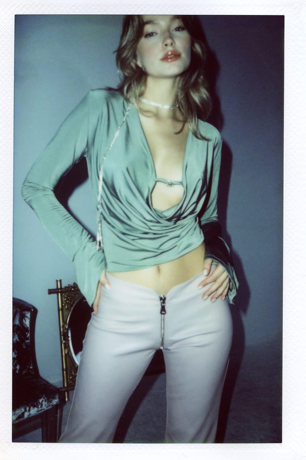 Maat Clothing-Amber Green Büstiyer-Bluz-4-roqelvaxirum.shop