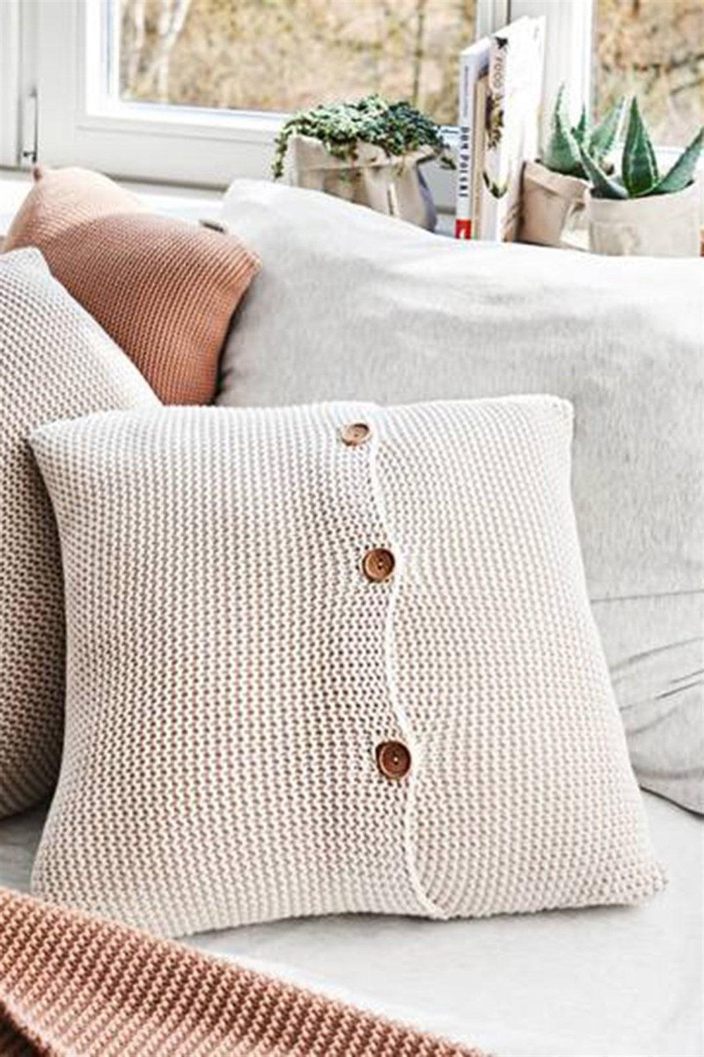 Moyha-Zen Açık Vizon Yastık (50x50)-Kırlent-1-roqelvaxirum.shop