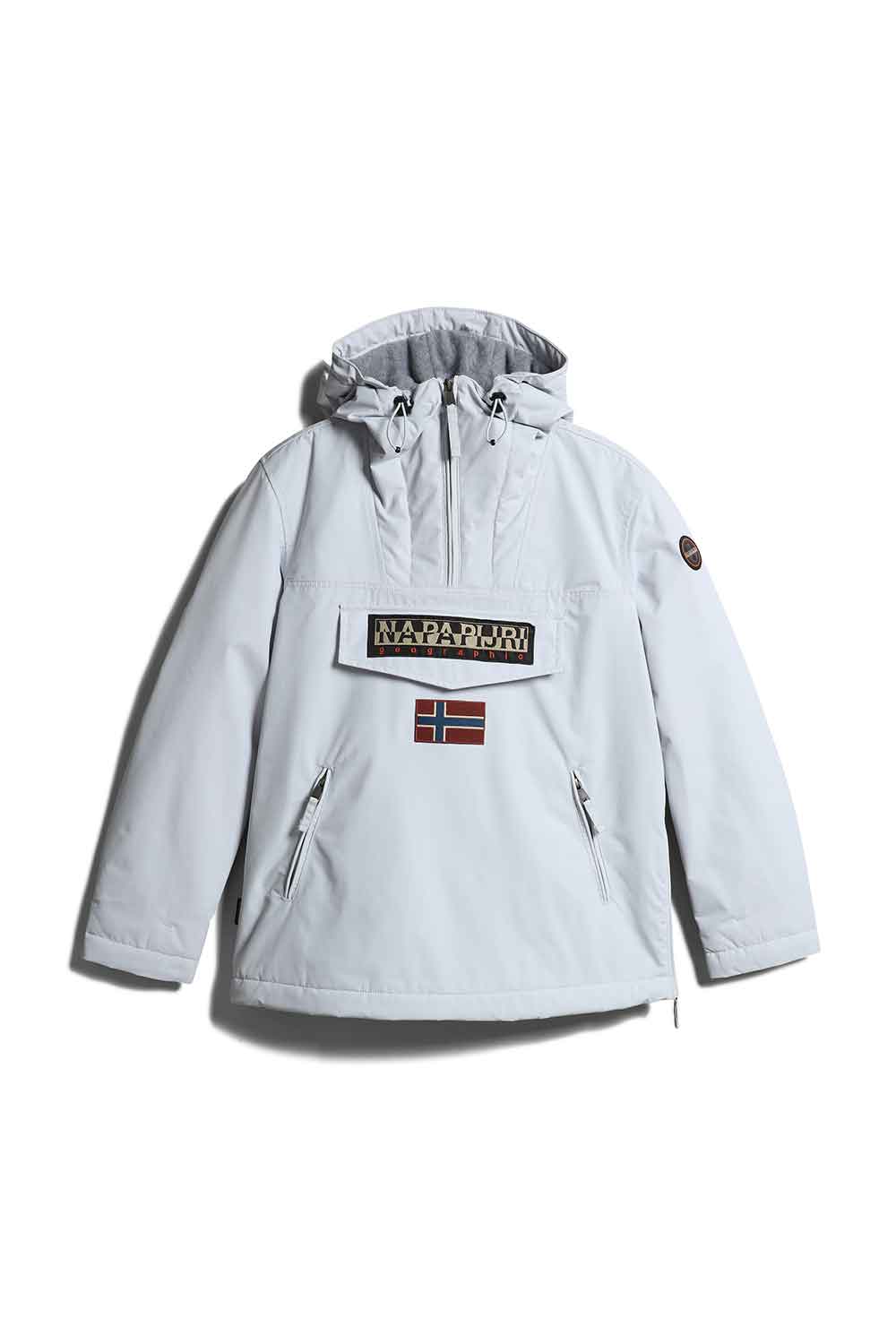 Napapijri-Rainforest Pocket 4 Grey Glacier-Yağmurluk-1-roqelvaxirum.shop