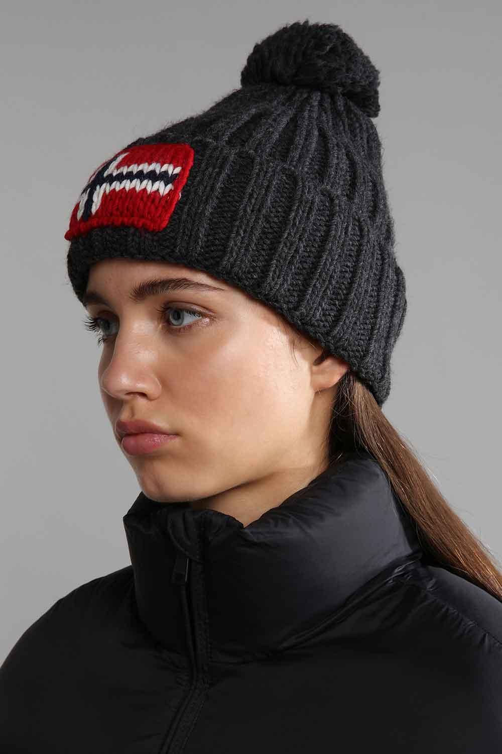 Napapijri-Semiury 5 Dark Grey Melange-Bere-3-roqelvaxirum.shop