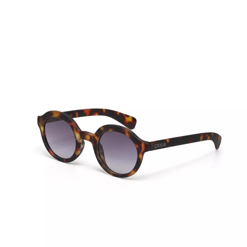 Okkia-Okkia Lauro Unisex Yuvarlak Güneş Gözlüğü Klasik Havana Siyah Gradyan-Güneş Gözlüğü-4-roqelvaxirum.shop