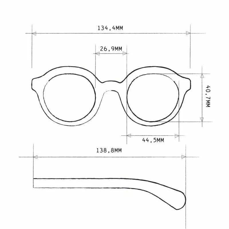 Okkia-Okkia Lauro Unisex Yuvarlak Güneş Gözlüğü Klasik Havana Siyah Gradyan-Güneş Gözlüğü-9-roqelvaxirum.shop