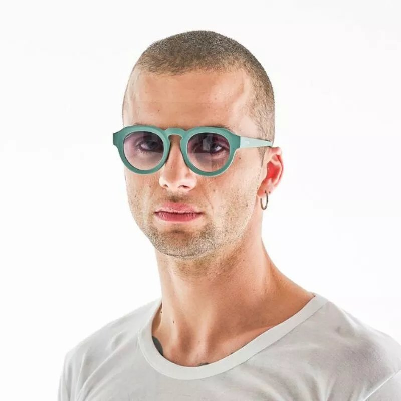 Okkia-Okkia Zeno Round Unisex Yeşil Güneş Gözlüğü Siyah Gradyan-Güneş Gözlüğü-3-roqelvaxirum.shop
