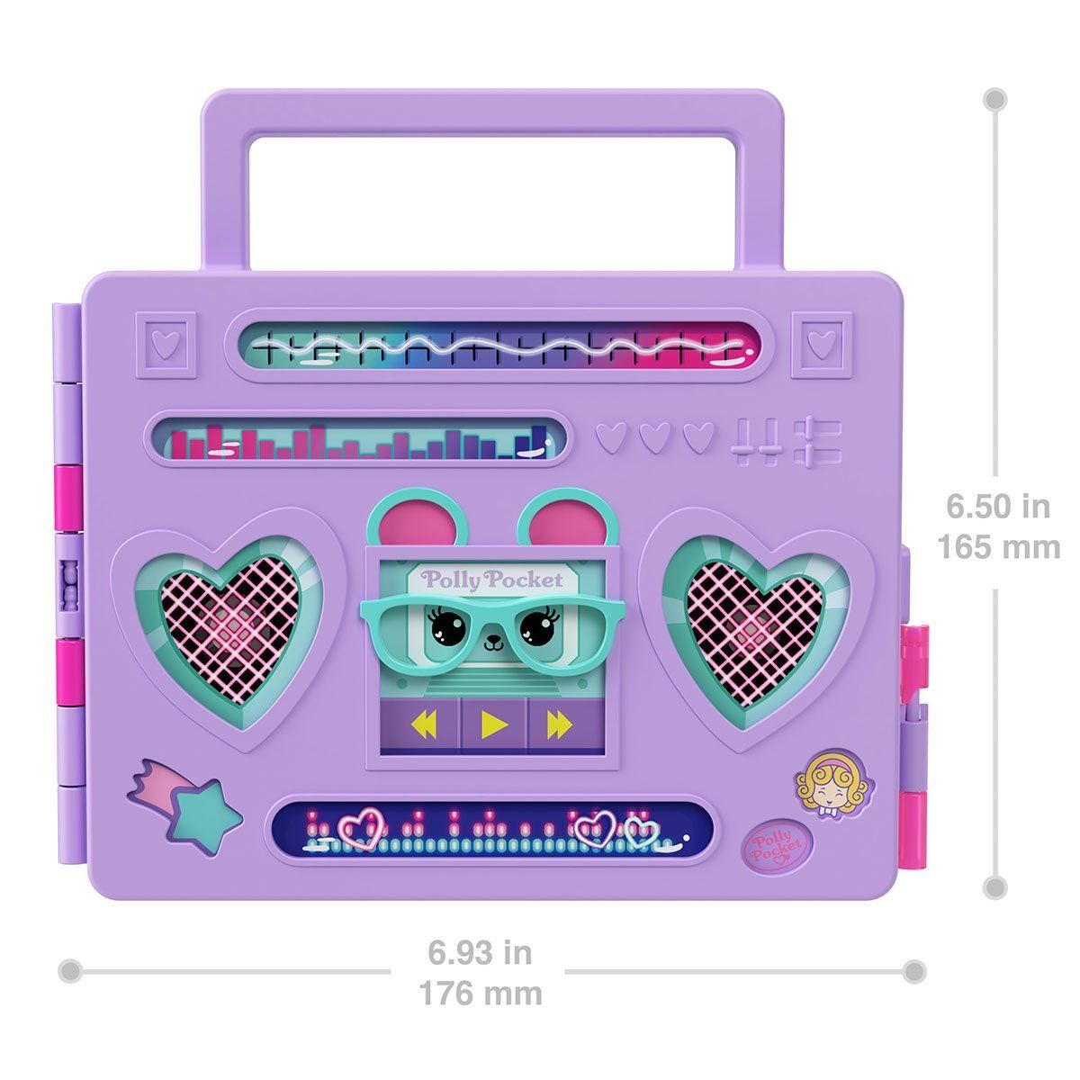Poly Pocket ve Arkadaşları-Polly Pocket Radyo Temalı Moda Eğlencesi Oyun Seti-Oyuncak Bebek ve Oyun Setleri-3-roqelvaxirum.shop