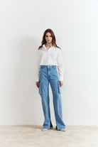 Lune Oversize White Shirt - 0