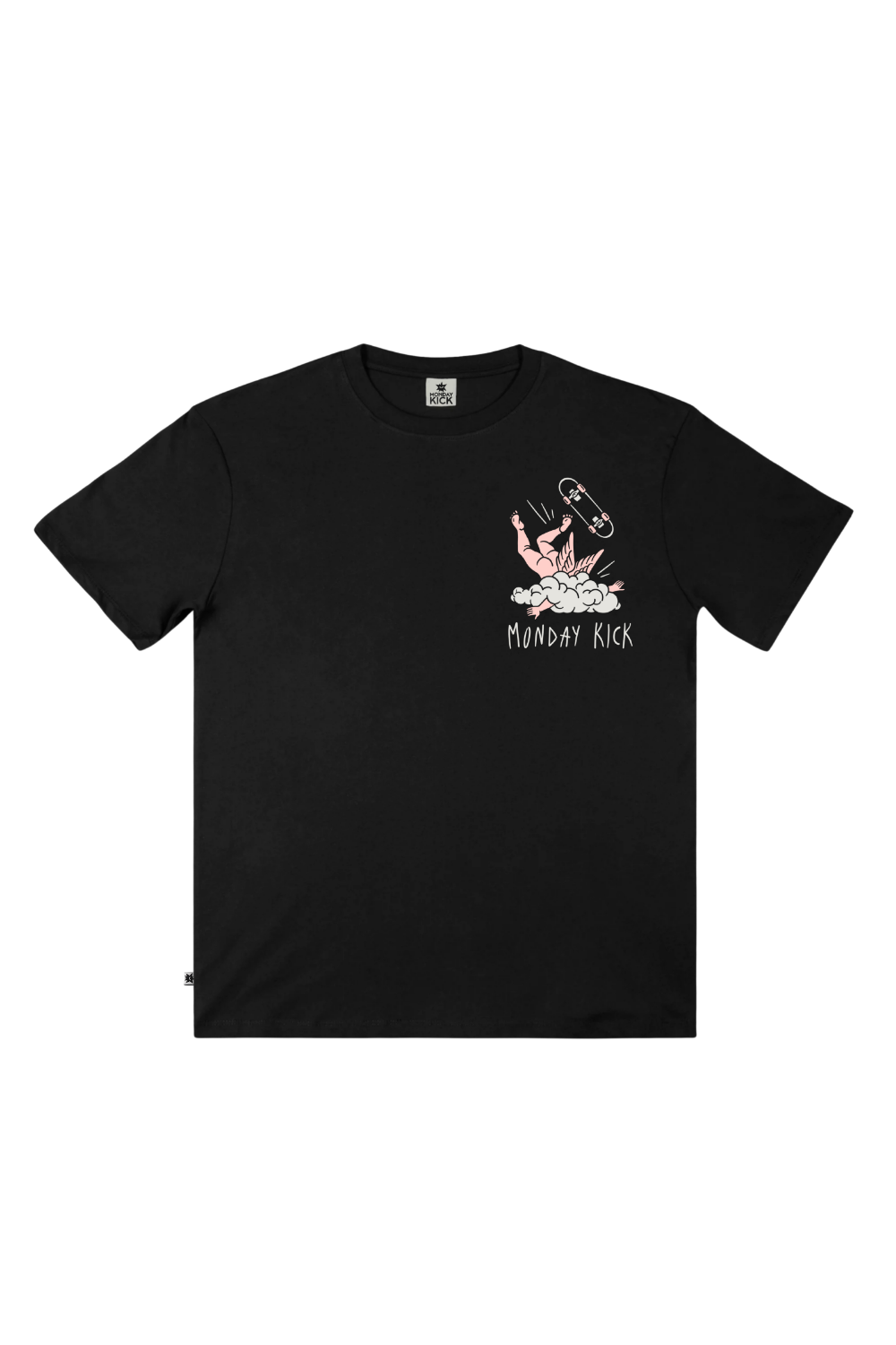 Skate Angel Tee - Unisex Tasarım T - Shırt - Regular Fit - 0