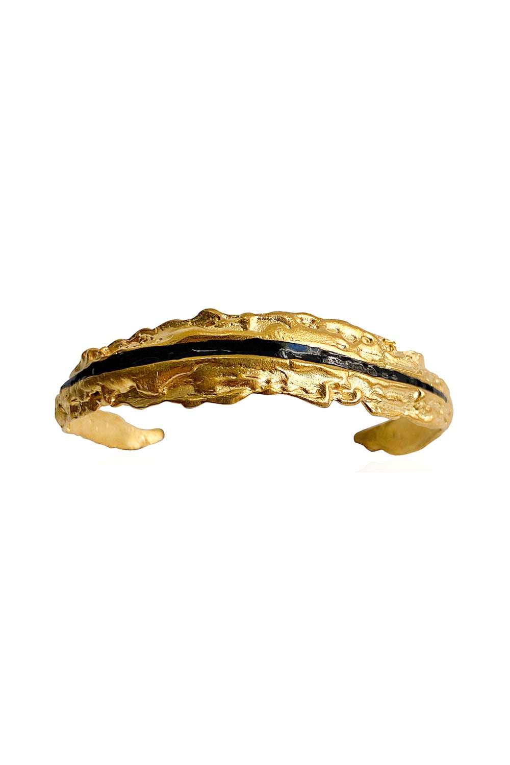 Enki Siyah Mineli Gold Bileklik - 0