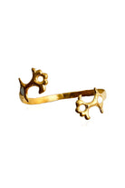Ankh Beyaz Mineli Gold Bileklik - 1