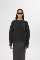 Whitney Siyah Oversize Kazak - 0