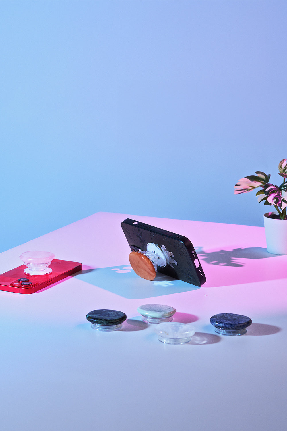 Powder Crystal Stone Telefon Tutucu / Popsocket - 6