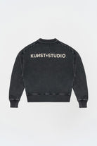 Yıkanmış Gri Oversize Sweatshirt - 0