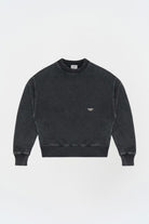 Yıkanmış Gri Oversize Sweatshirt - 2