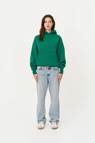 Yeşil Oversize Hoodie - 3