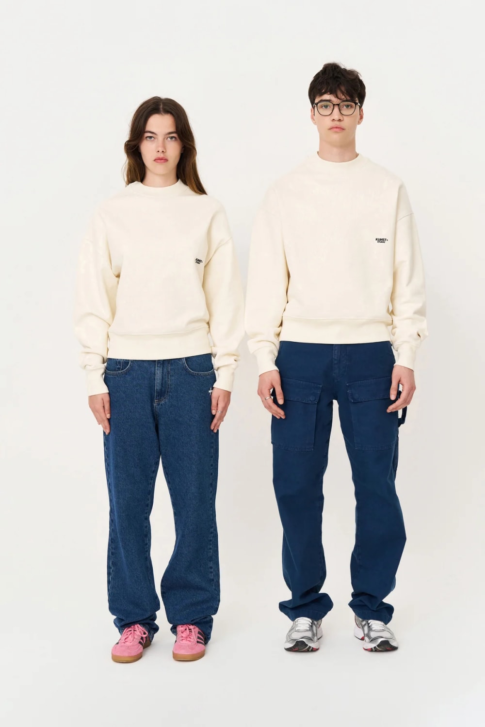 Ekru Oversize Sweatshirt - 1