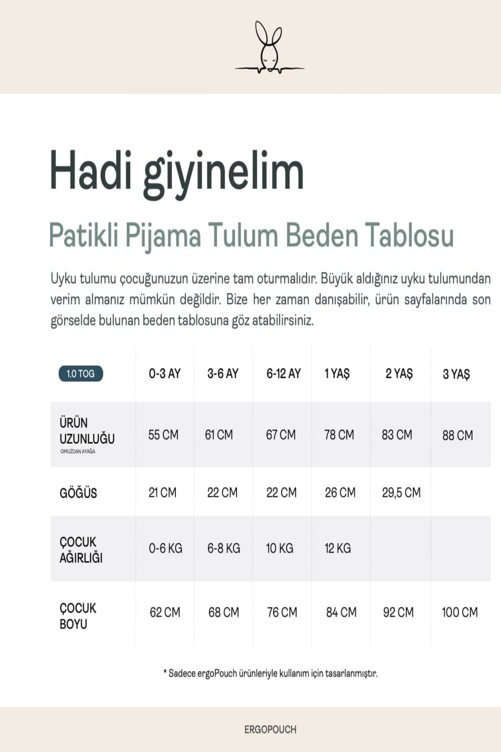 Organik Pamuklu Pijama Tulum (1.0 Tog) - 5