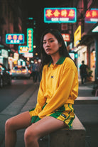 Retro Sarı Sweat - 1