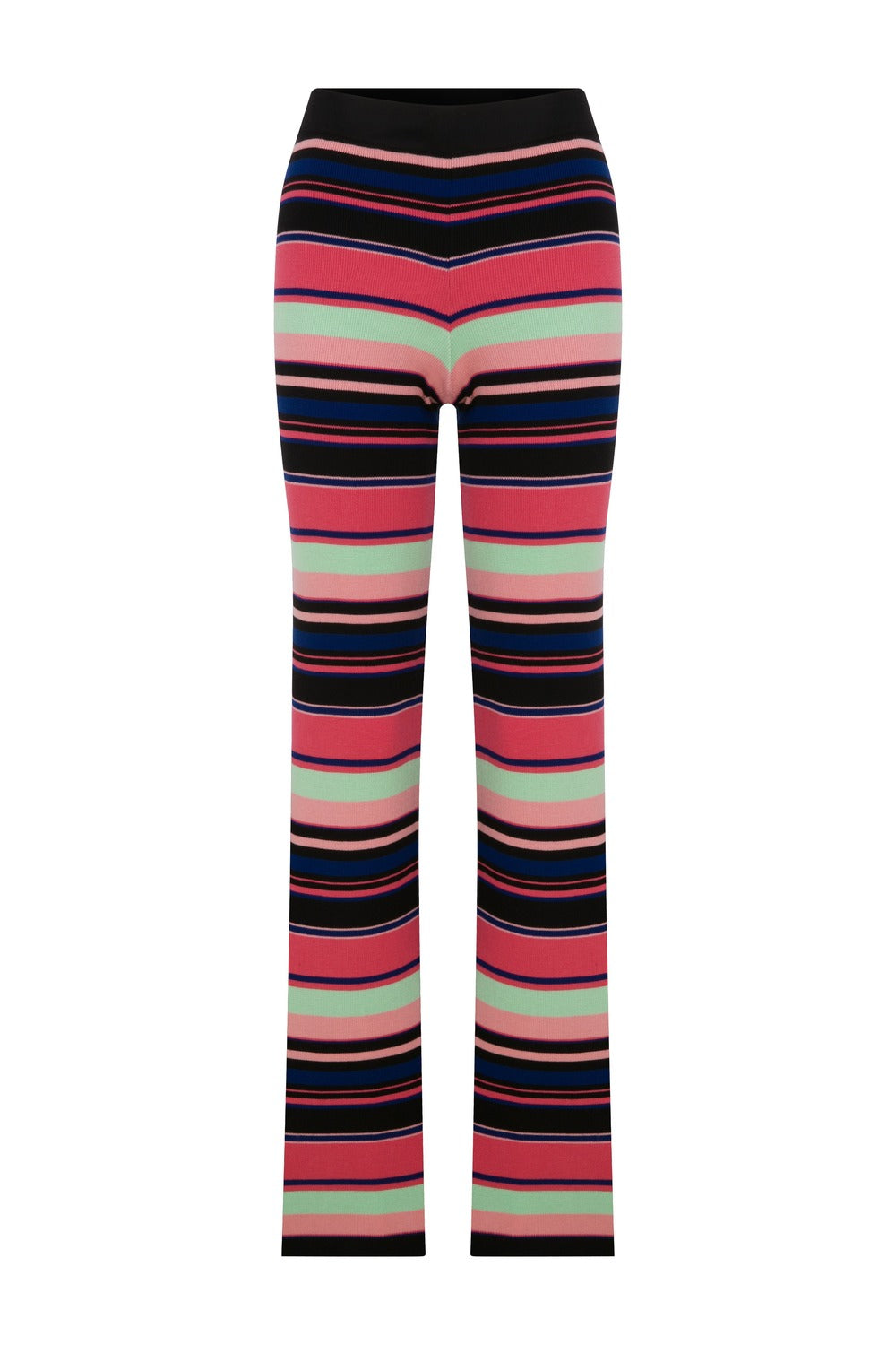Carey Striped Knitted Pants - 1