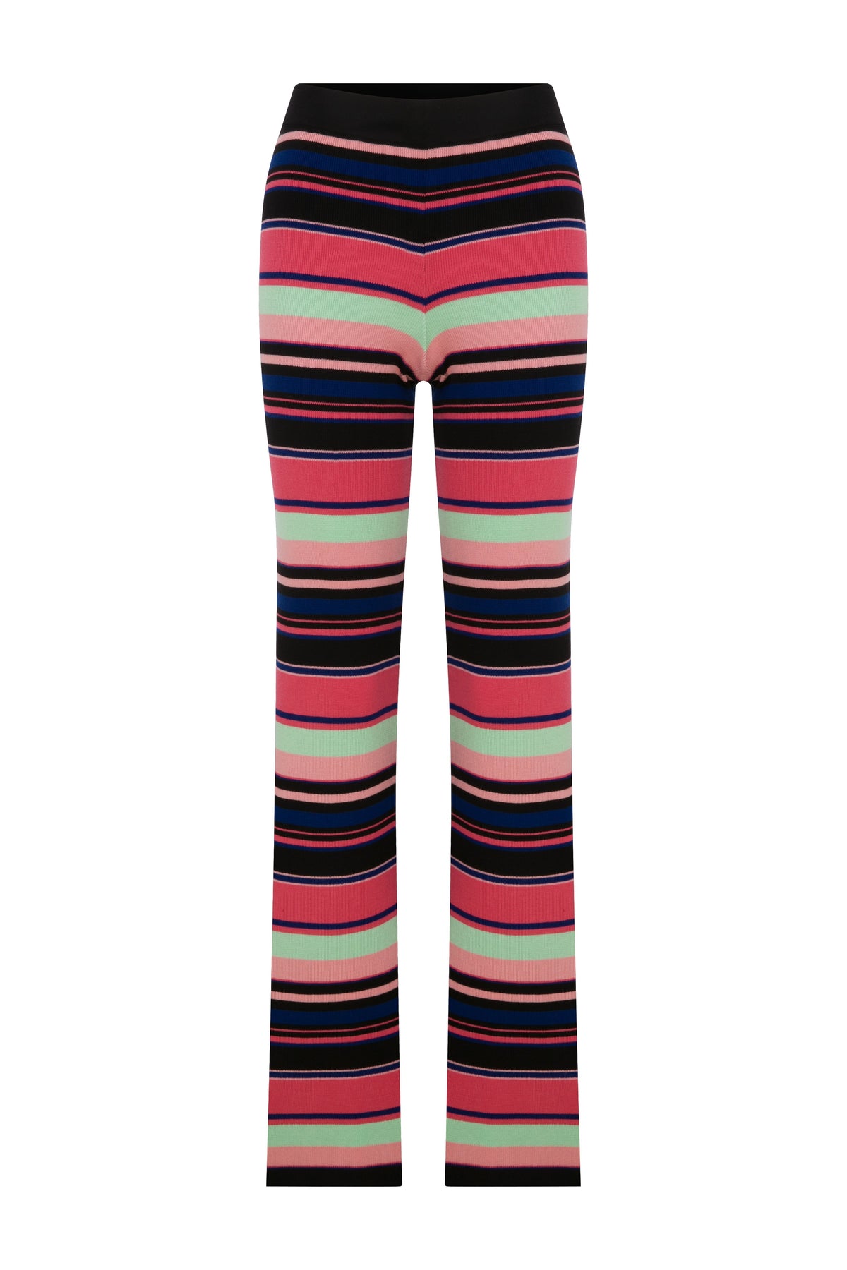 Carey Striped Knitted Pants - 1