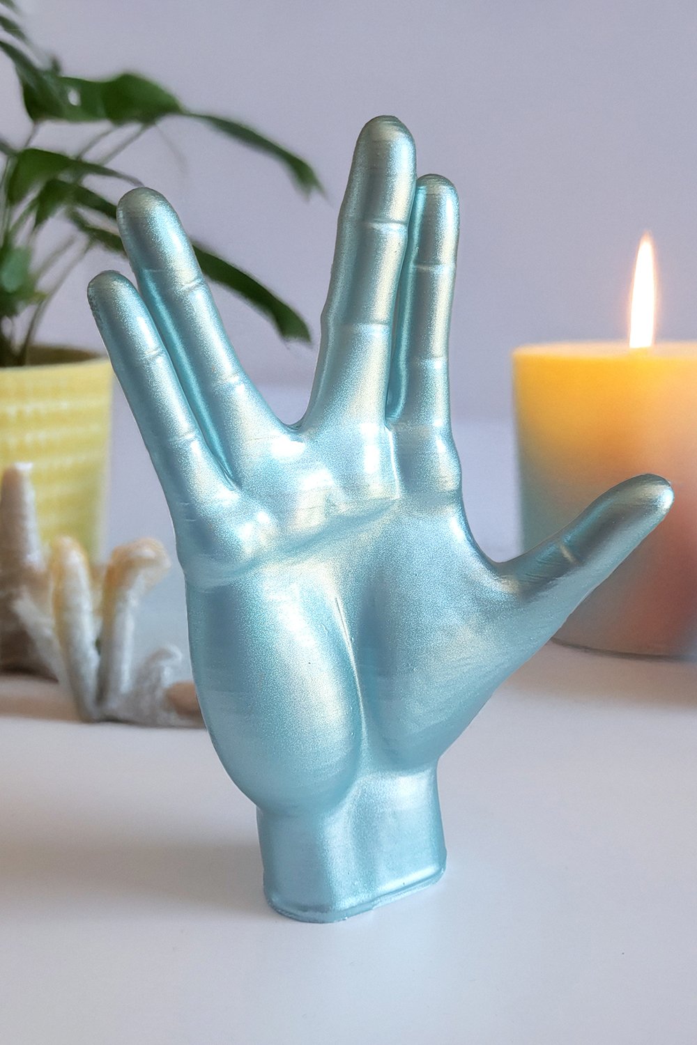 Spock El Figürü | Metalik Mavi - 1
