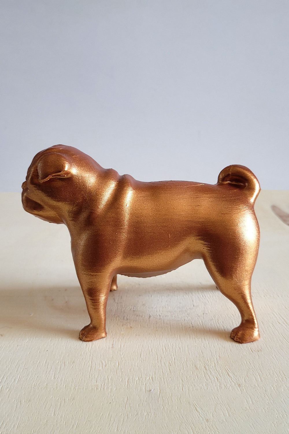 Pug Köpek Figürü | Bronz - 3