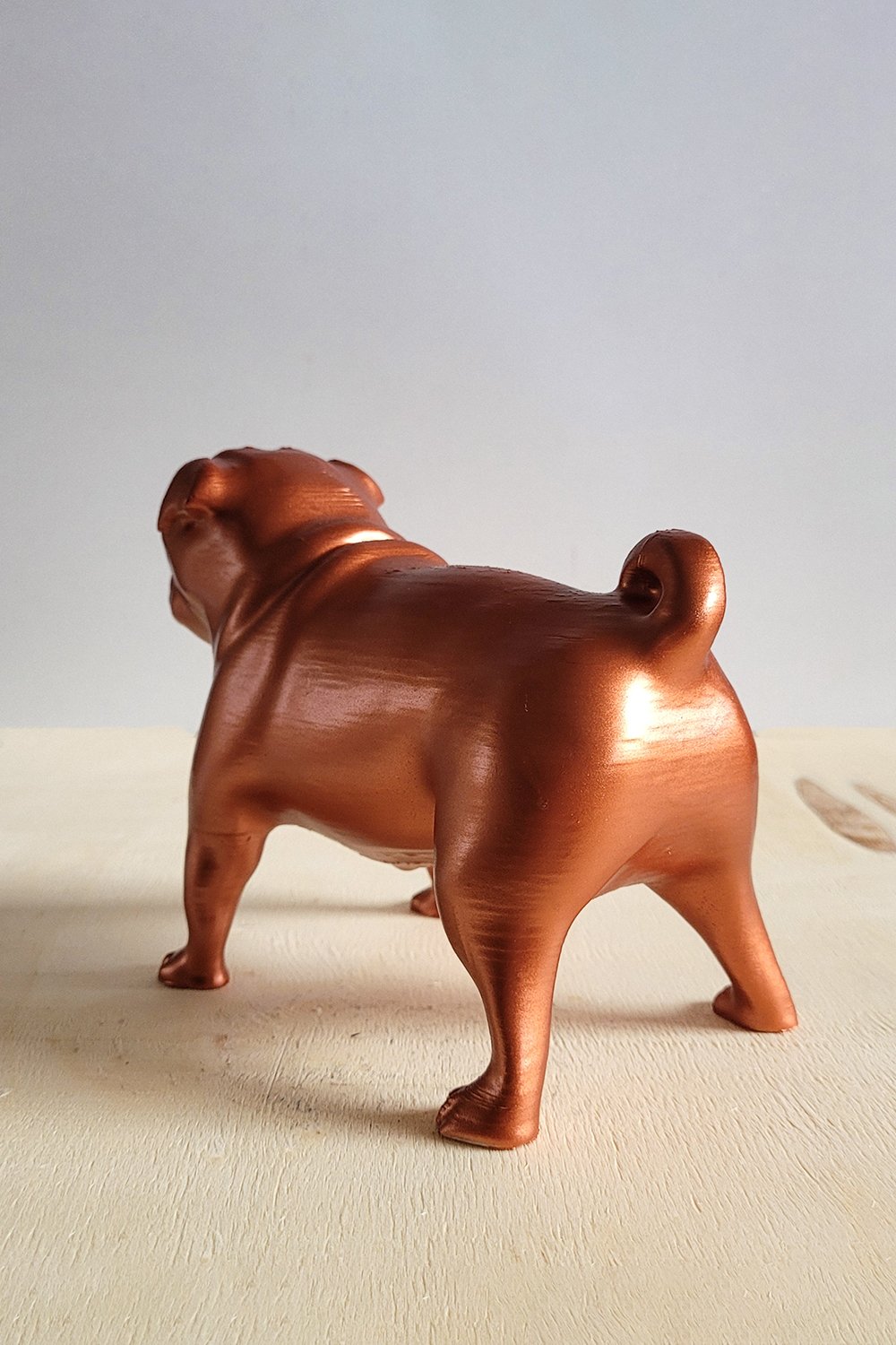 Pug Köpek Figürü | Bakır - 5
