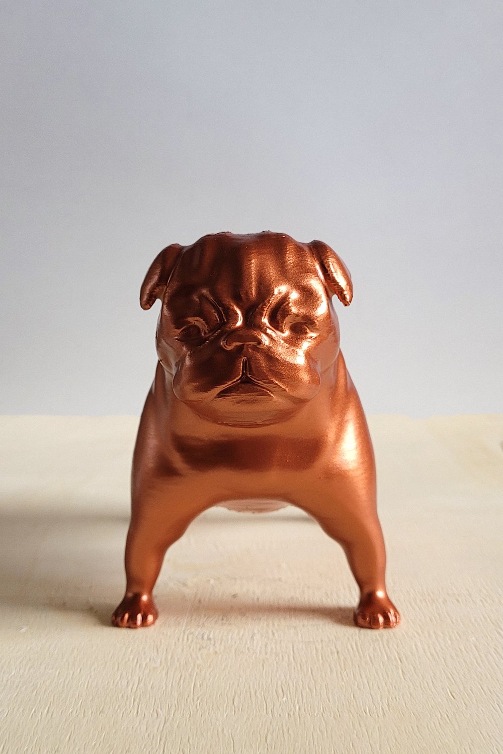 Pug Köpek Figürü | Bakır - 8