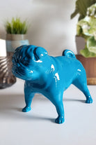 Pug Köpek Figürü | Koyu Turkuaz - 1