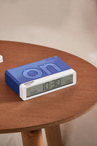 X Pantone Flip Klasik şarj Edilebilir Alarm Saat Mavi - 1