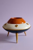 Retro Mini Ufo Saksı | Kemik - 0