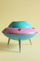 Retro Mini Ufo Saksı | Pastel Pembe - 0