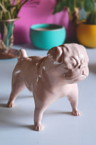 Pug Köpek Figürü | Gül Rengi - 1