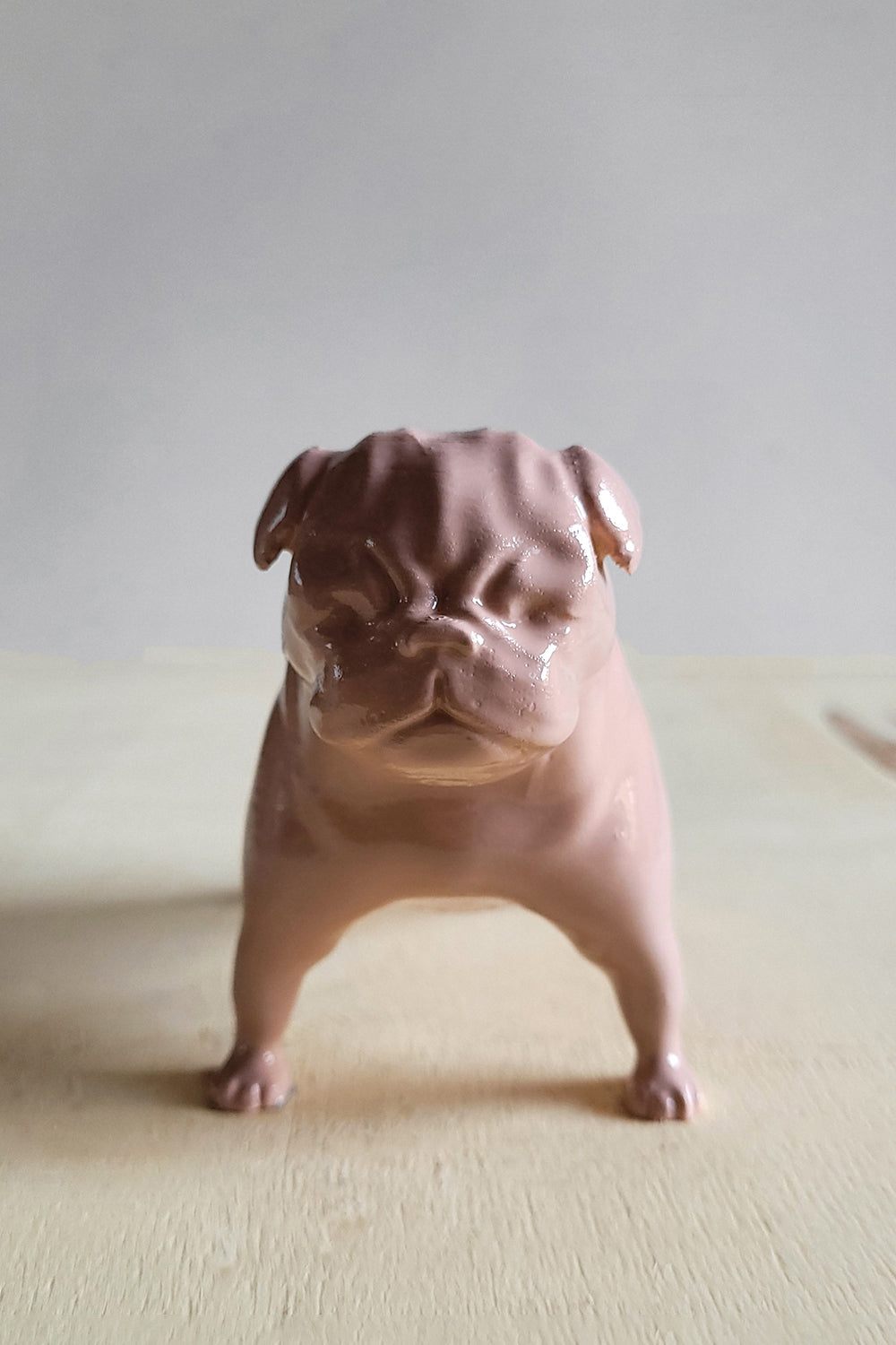 Pug Köpek Figürü | Gül Rengi - 2
