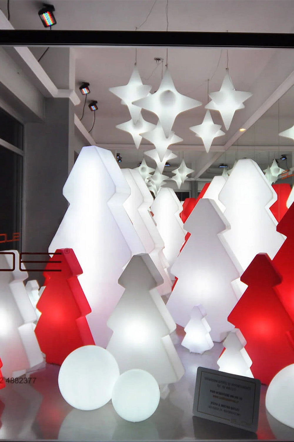 Lightree Kırmızı Işıklı Dekoratif Yılbaşı Ağacı (H 100cm) - 4