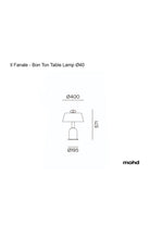 Bon Ton Masa Lambası 3l Açık Mavi̇-natural Gold - 1