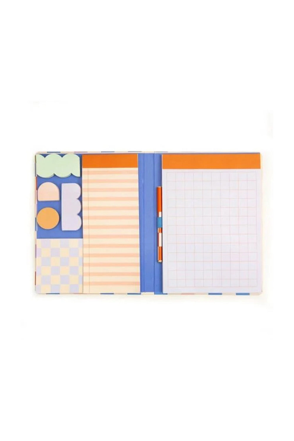 Inkerie Kareli A5 Notluk, Post It Set & Tükenmez Kalem Kırtasiye Seti - 0