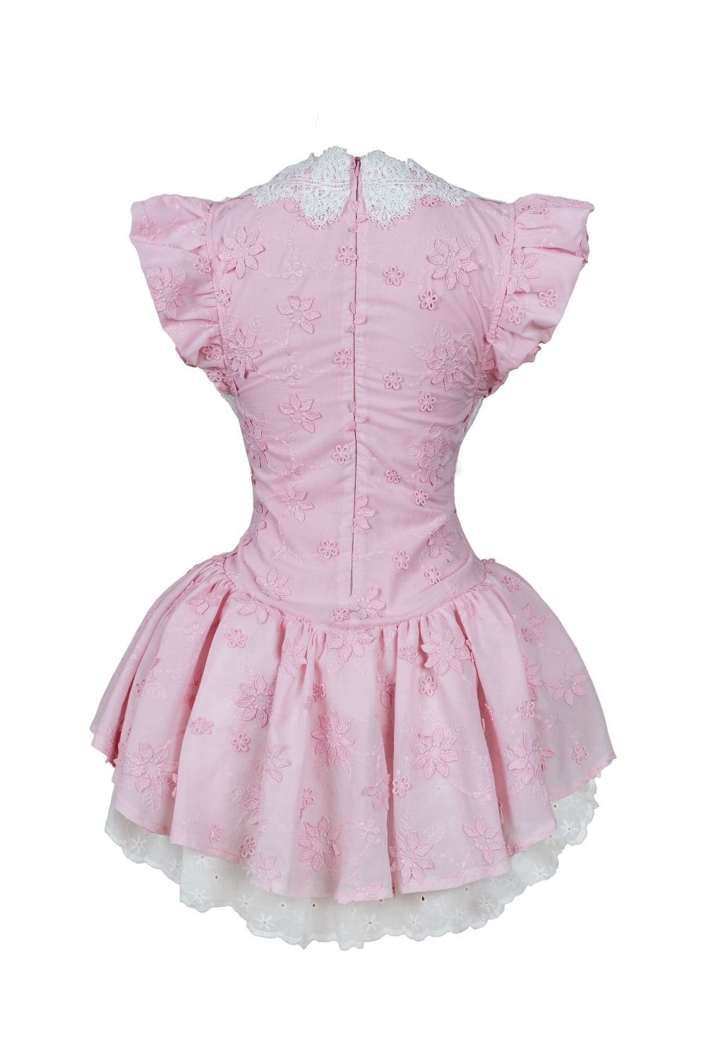 Lina Pembe Mini Elbise - 5