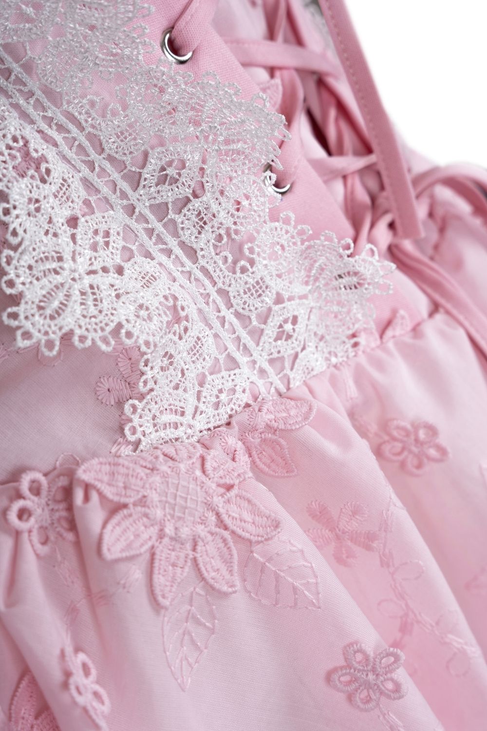 Lina Pembe Mini Elbise - 6