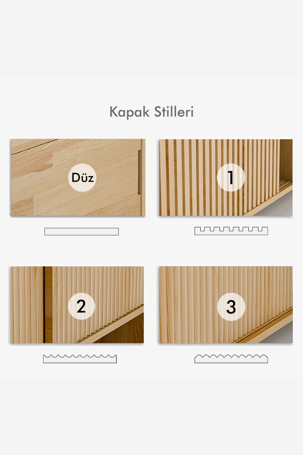 Masif Ahşap Yüksek Büfe & Konsol - 5