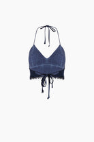 Keten Navy Büstiyer - 3