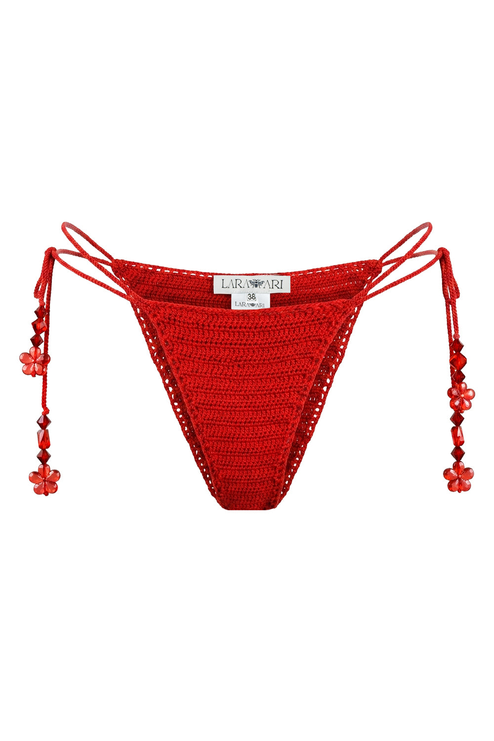 Isla Roja El Örgüsü Boncuk Detaylı Bikini Altı - 3
