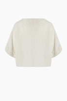 Crinkle Linen V Yaka Bluz - 9