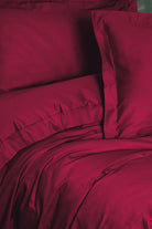 Elegant Saten Çift Kişilik Nevresim Takımı Bordo - 1