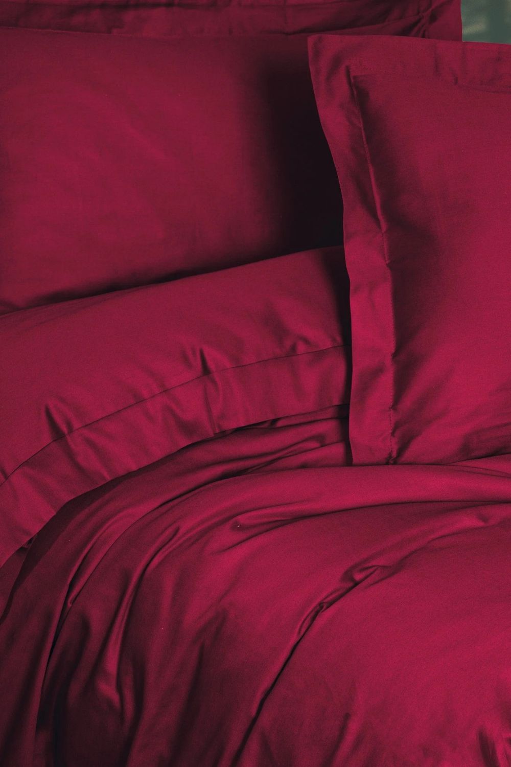 Elegant Saten Tek Kişilik Nevresim Takımı Bordo - 1