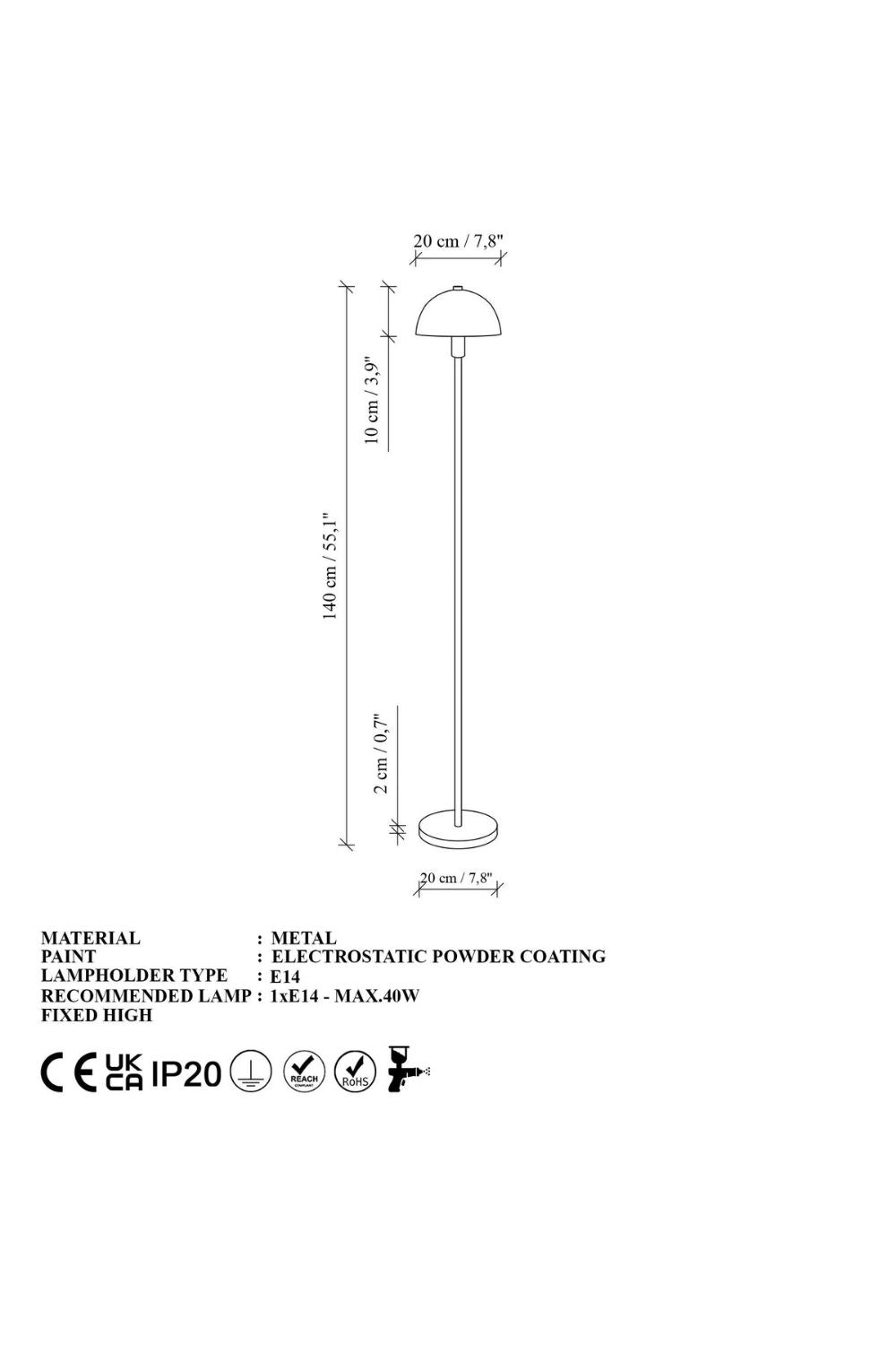 Hydrae 14813 Sıvama Lambader Aydınlatma - 6