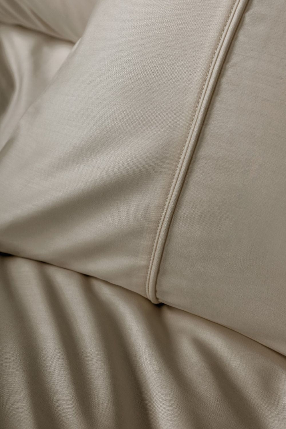 Silky Saten King Size Nevresim Takımı Bej - 2