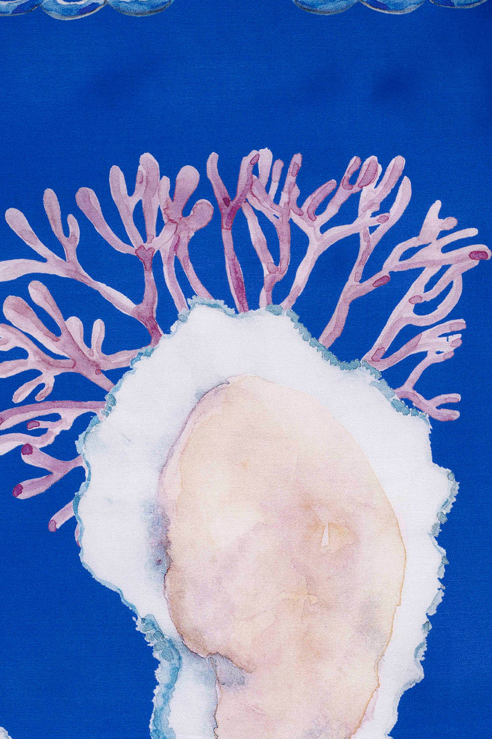 Parisian Oyster İpek Saten Eşarp ⎮ 90x90 Cm - 5