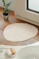 Sedef Tekli Banyo Paspası Bambu 90x110 Ekru - 0