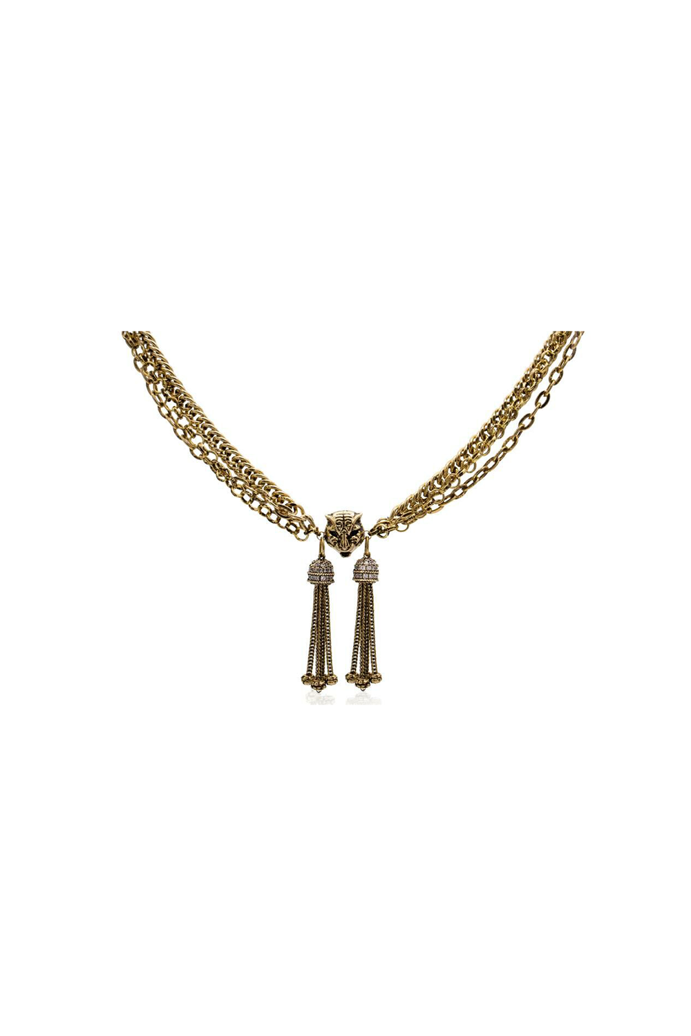 Kaplan Altin Kaplama Choker Kolye - 0